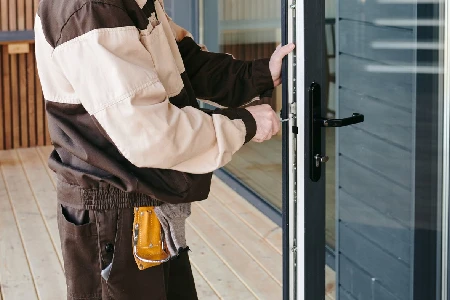 Cleaning And Polishing Glass Door Installation in Tallahassee, FL